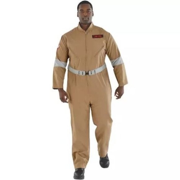 Ghostbusters Adult 2XL Halloween Costume Jumpsuit With Belt & Patches - Picture 1 of 6